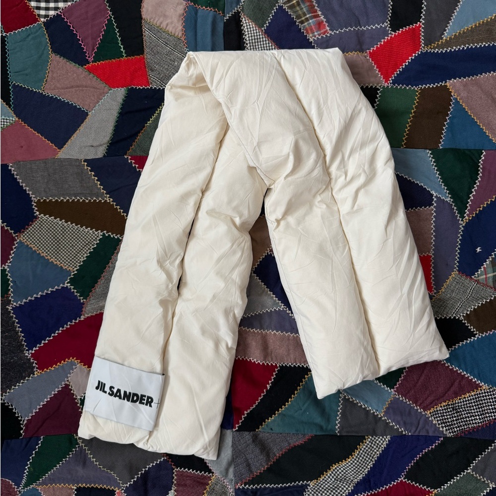 Jil Sander Off-White Down Scarf